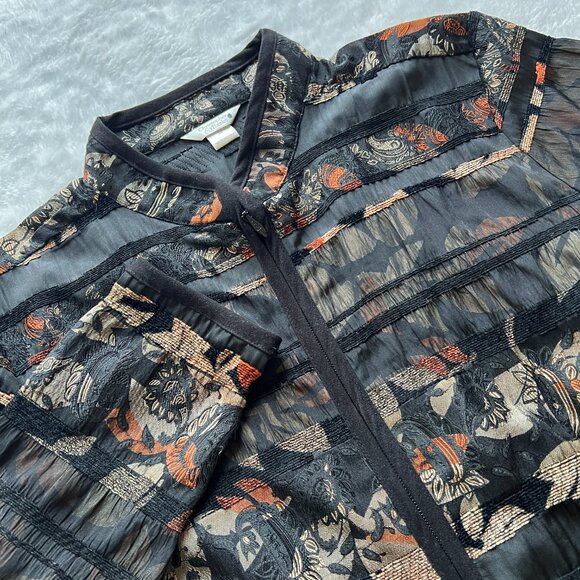 Christopher & Banks Jackets & Blazers - Christopher & Banks Women's Jacket Size M Fall Colors Full Zip Lightweight